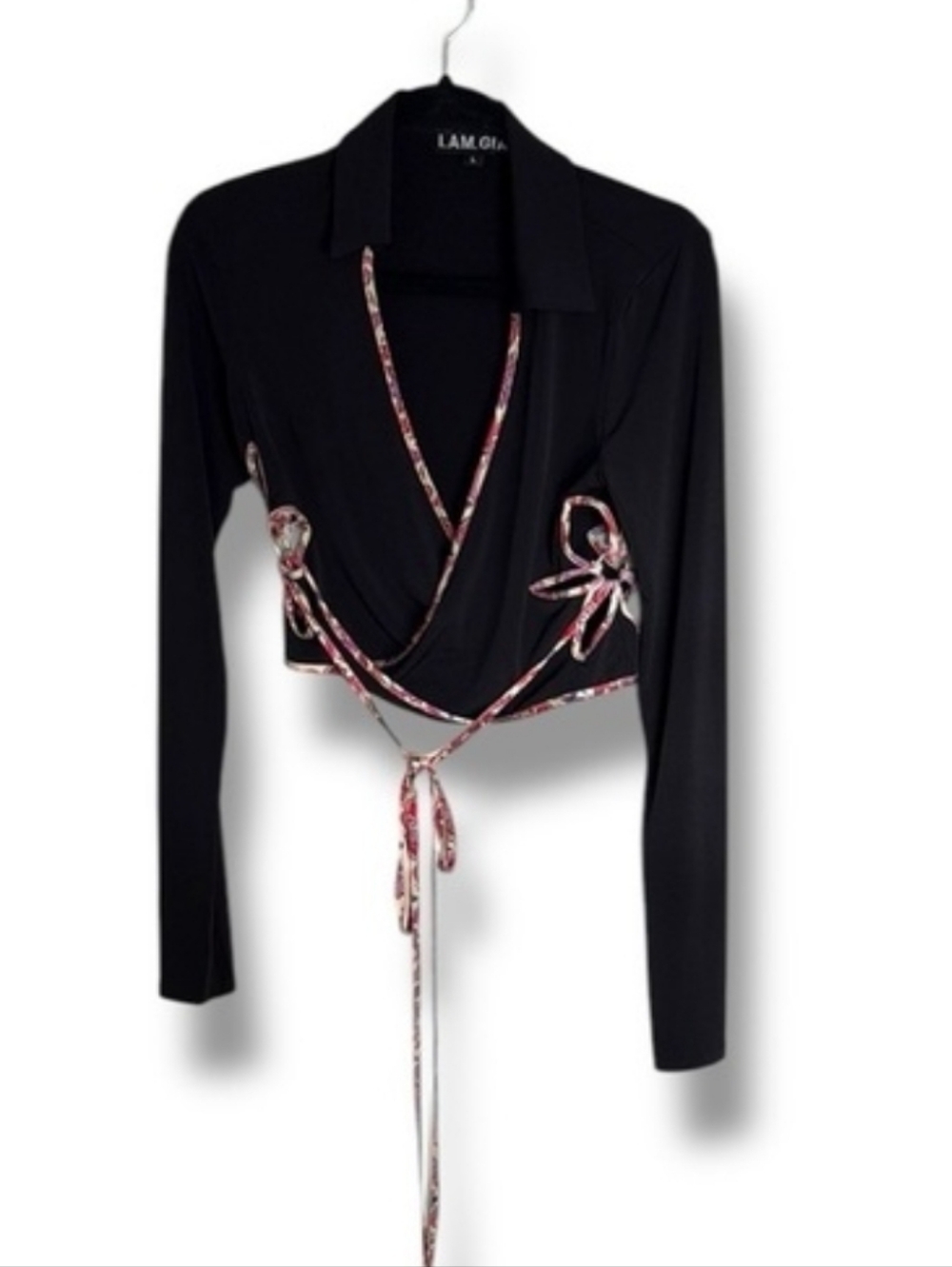 I.AM.GIA cutout wrap top